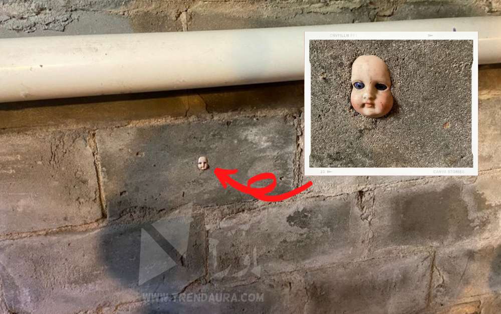 صاحبة منزل جديد تكتشف وجود وجه دمية مثبتة في الحائط